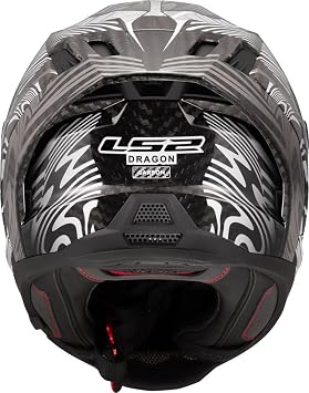 LS2 Helm Dragon Carbon Enthum FF807 zilver | | Doppelring | Carbon | geeignet für