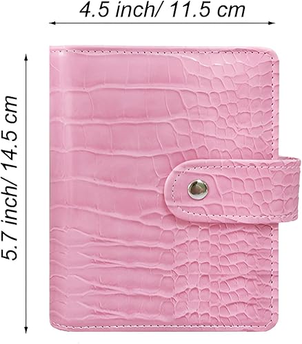 Miniatura 2 de Carpeta de presupuesto A7 de cocodrilo con sobres con cremallera - Sistema de sobres para rellenar con efectivo, mini organizador de dinero para