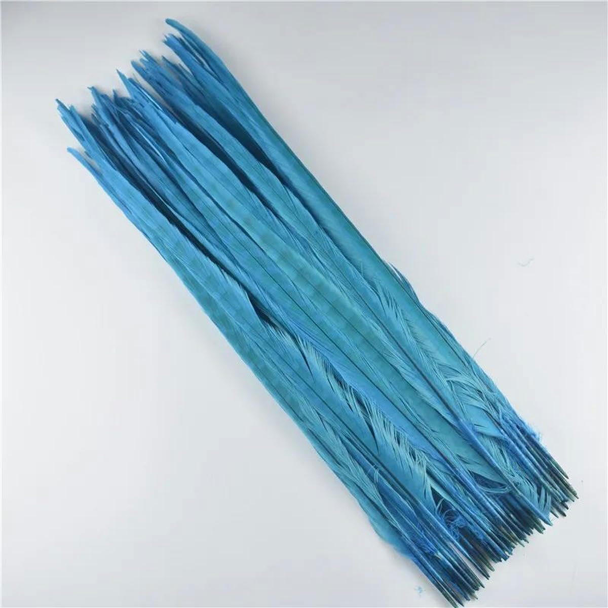 40-45 cm 16-18"Plumes de queue de faisan à collier pour la fabrication de bijoux Plumes pour l'artisanat Plume de faisan Carnaval Assesoires Plume-Rose_a-100 pièces