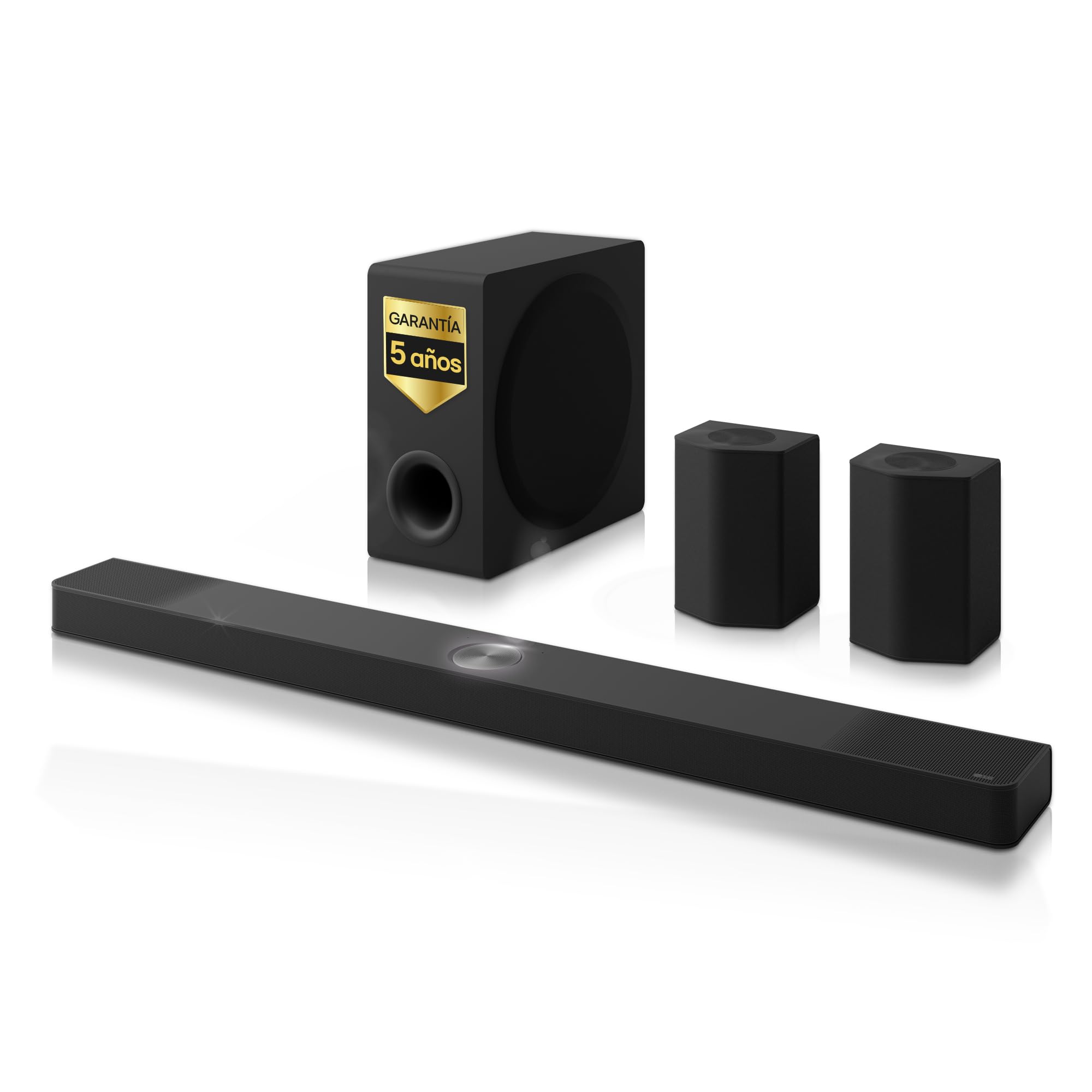 LG S95AR Sound Bar 9.1.5 z Dolby Atmos i DTS: X, moc 810 W, bezprzewodowy subwoofer i tylne głośniki, dźwięk wysokiej rozdzielczości (Hi-Res), Bluetooth, AI Ready, czarny