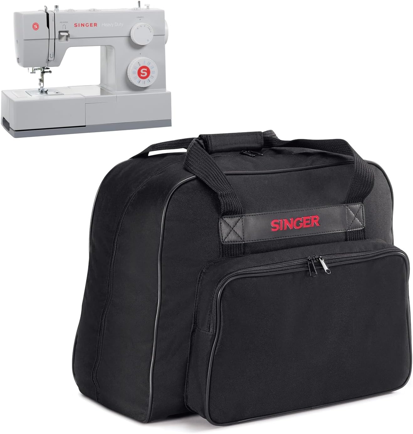 SINGER | Machine Carrying Case, Black, Spacious Case Fits Most Standard Sewin...