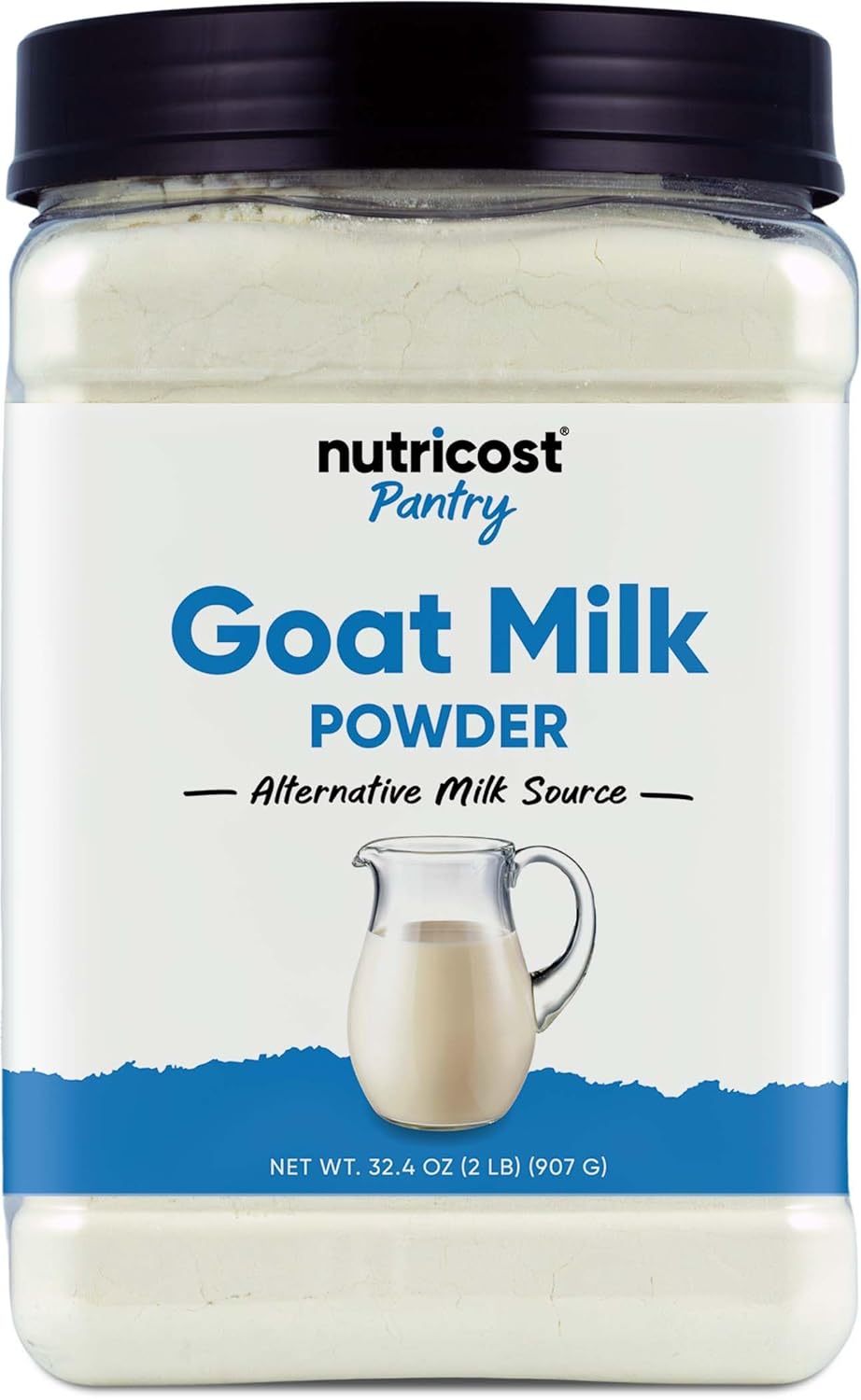 Nutricost Goat Milk Powder 2 LB Unflavored - Gluten-Free, Non-GMO