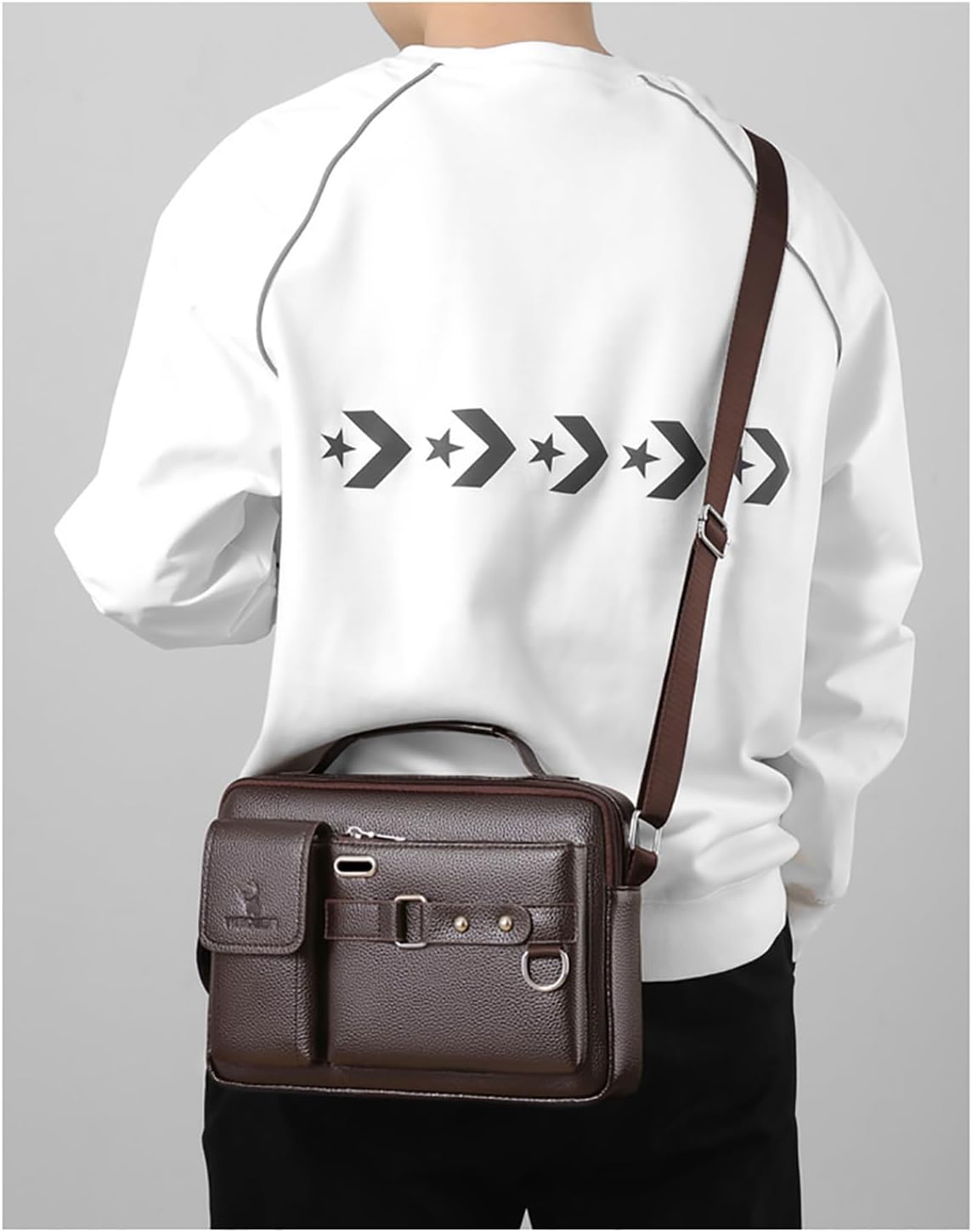 Men's Single Shoulder Bag - Casual Crossbody Bag for Men, Versatile Business and Leisure Messenger Bag