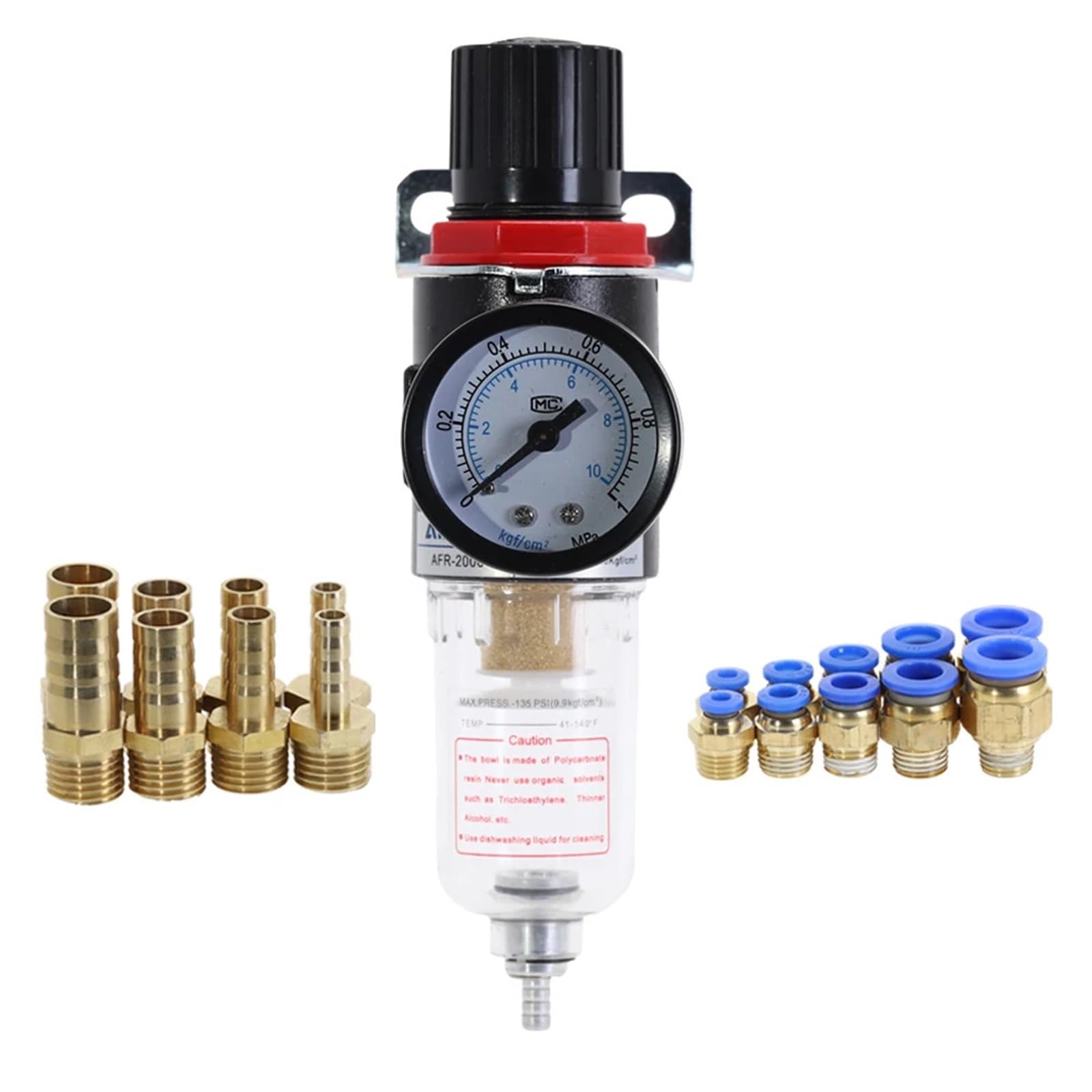 AFR-2000 regulator filtra pneumatycznego jednostka uzdatniania powietrza przełączniki ciśnienia manometr AFR2000 (AFR-2000 w BT-10MM)