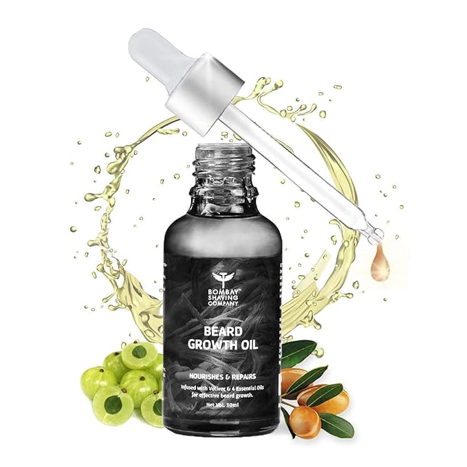 Bombay Shaving Company Beard Growth Oil Powered with Vetiver & 4 Essential Oils for Thicker Beard Growth, 30 ml | Made in India at Rs. 99