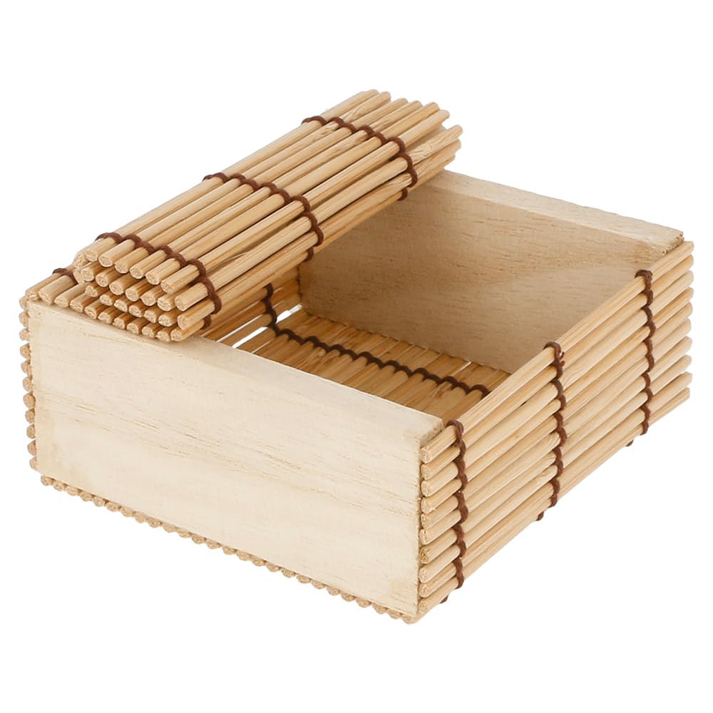 Scatolina 8,5X8,5X4 Cm Naturale Bamboo - 50 Unità