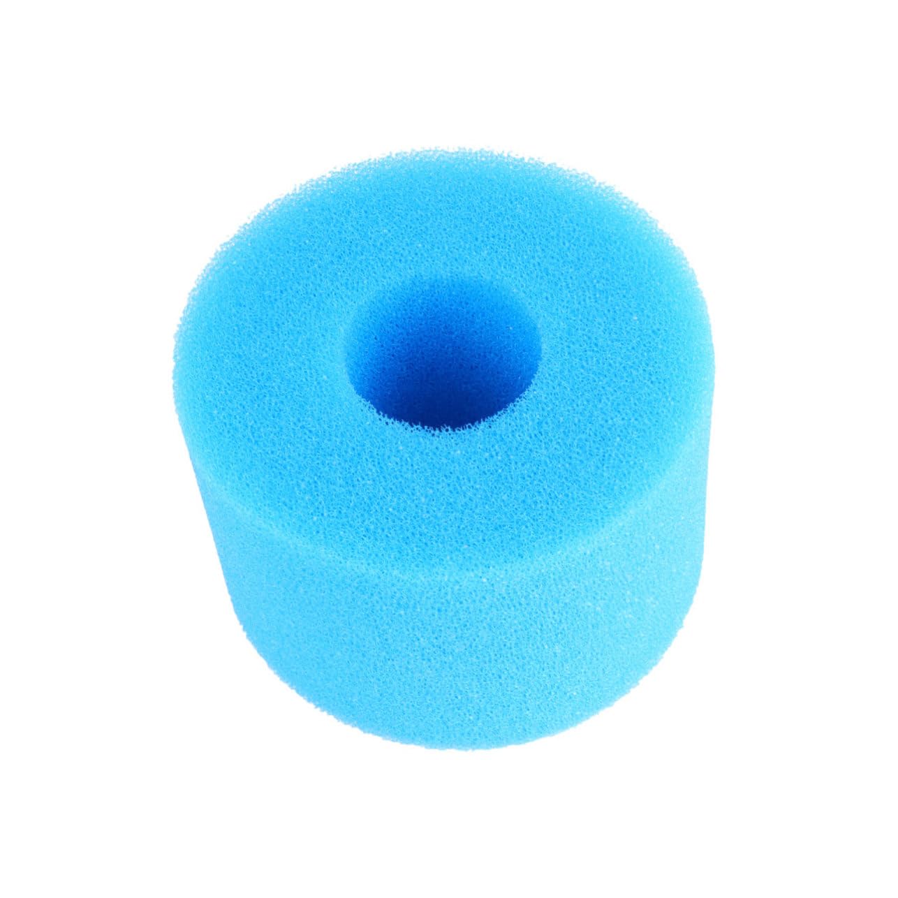 Éponge de Préfiltration Bleue 4pcs en Mousse pour Aquarium | Cylindre Filtrant, Empêche L’aspiration des Alevins et Crevettes, Aide la Filtration Biologique