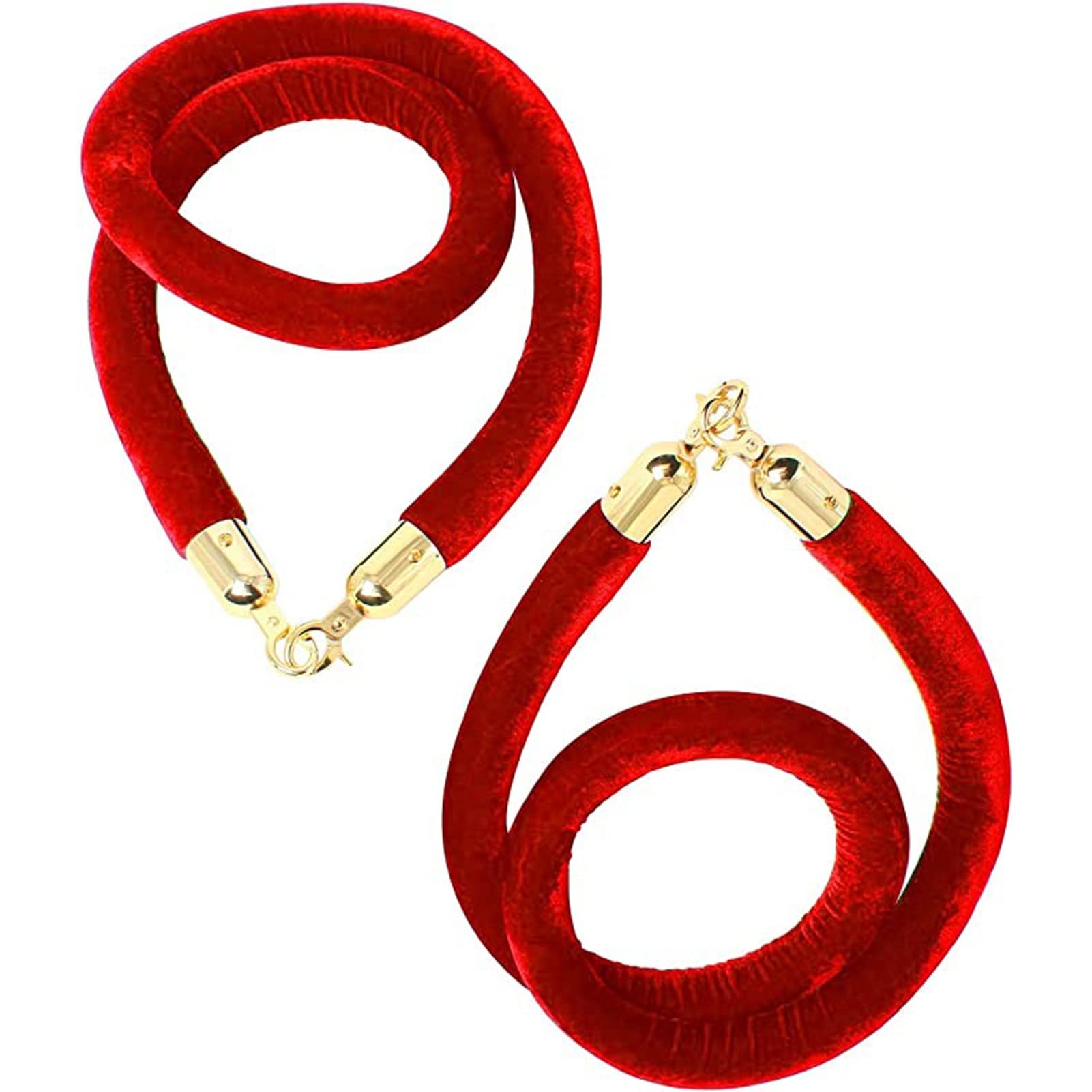 ZBBGTJK Crowd Control Stanchion Rope 3.3ft Silver Hook Ber for Queue Management Safety Rope for Event Lines Post Ber Solution for Public Gatherings