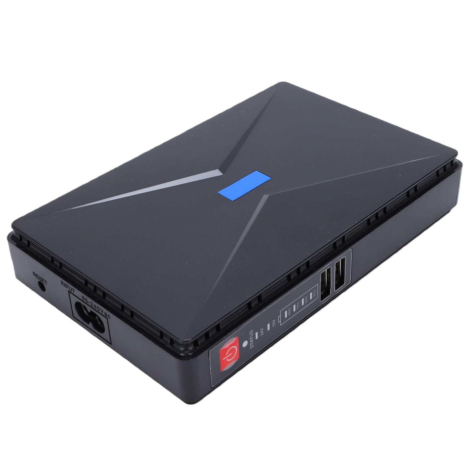 Generic Mini Alimentation de Secours pour Routeur WiFi UPS, capacité de 8800mAh pour Caméras de sécurité, Périphériques USB, Matériau ABS (Prise UE)