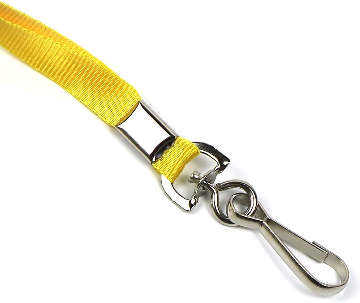 Beebel Red Lanyard Bulk Lanyards for Id Badges Flat Lanyard with Badge Clip Swivel Hook 50 Pack - Image 4