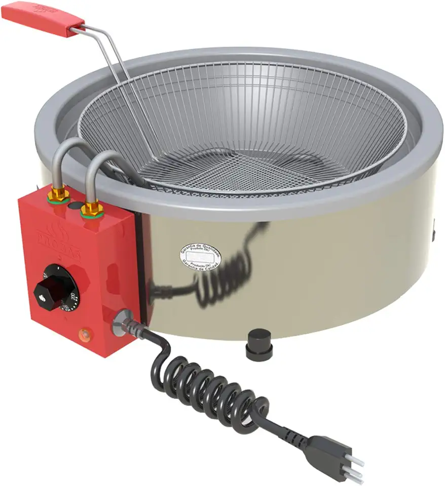 Progás, P29593, Tacho Fritadeira Elétrica Industrial Progas 7Litros 220V, Cor Inox, Aço