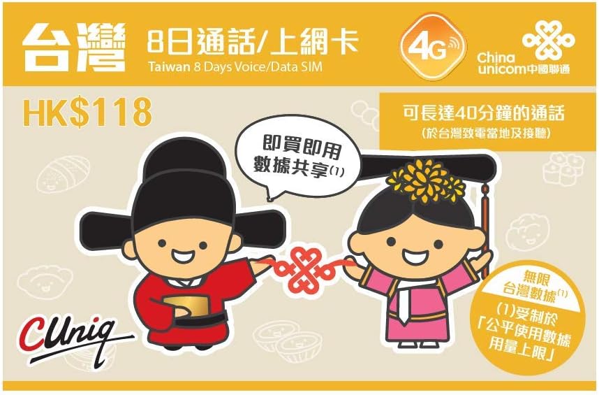 Taiwan 7 Days Data SIM