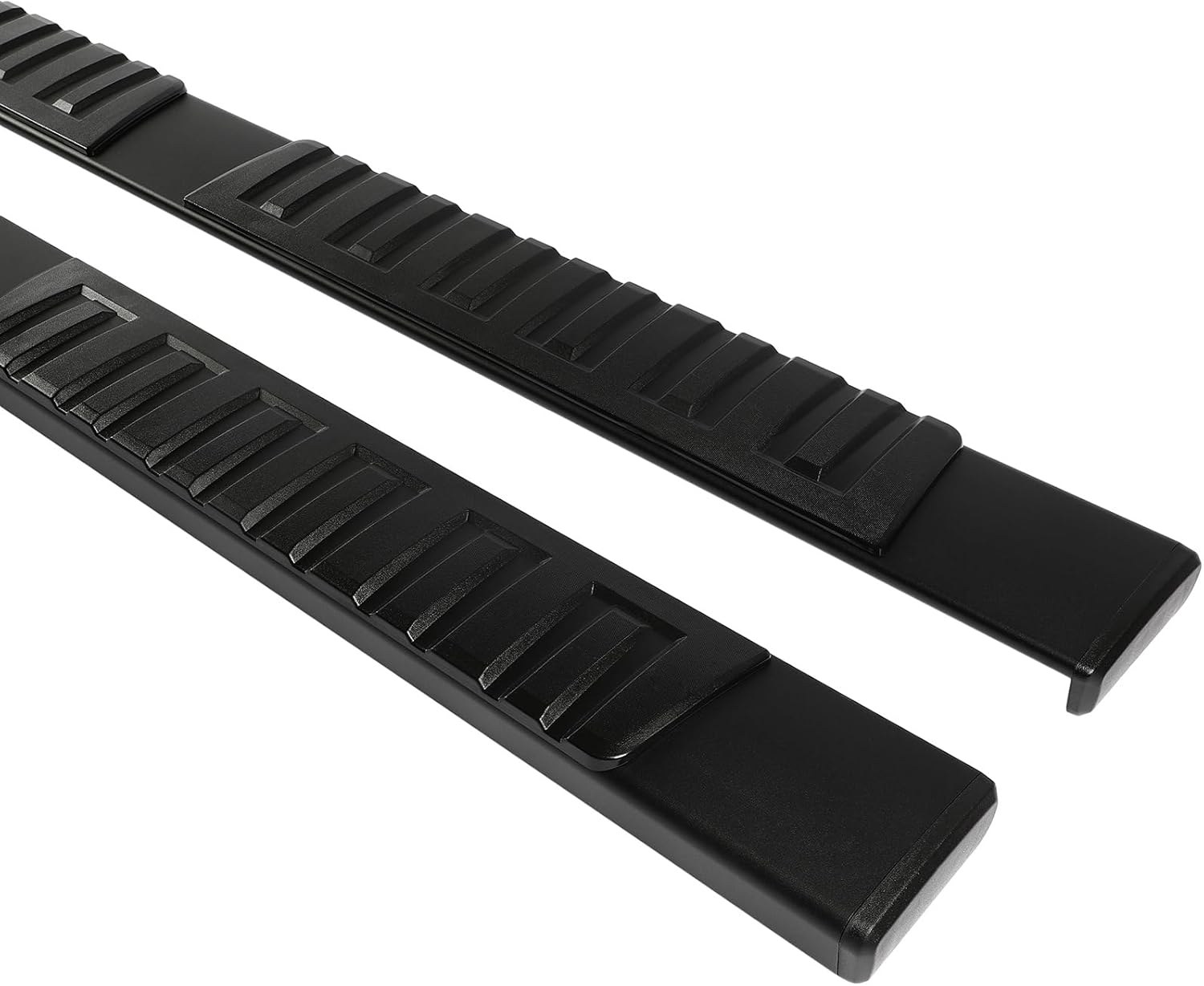6.4 inch Running Boards Compatible for 2009-2014 for Ford for F150 Super Crew Cab (4 Full-Size Doors), Bolt-on Drop Side Steps Rails, Powder Coated and High Glos Nerf Bar(Black)