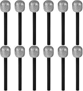 Rhode Island Novelty 10 Inch Glitter Microphone, One per Order