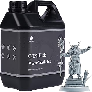 Chitu Systems 2kg Conjure Water Washable Resin,Leicht zu Reinigendes 3D-Drucker-Harz,405nm Standard-Photopolymer-Harz für LCD/DLP/SLA 3D-Drucker (2000g, Schiefergrau)