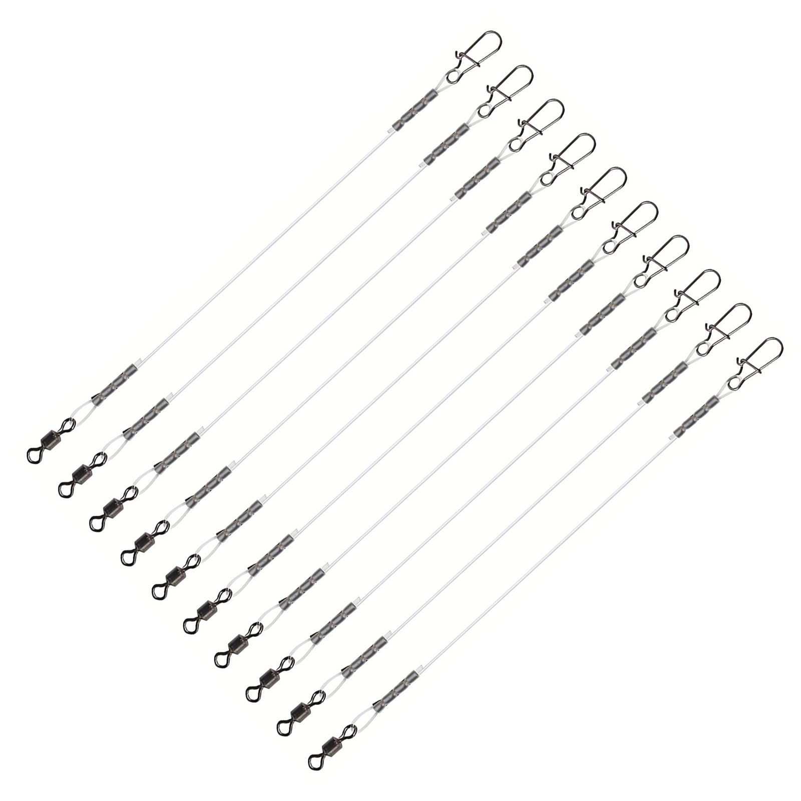 Zeizafa Fishing Wire Leader Antibite Leader Fishing Tackle Fish Hook Antibite Wire Line Leader With Rolling Swivels