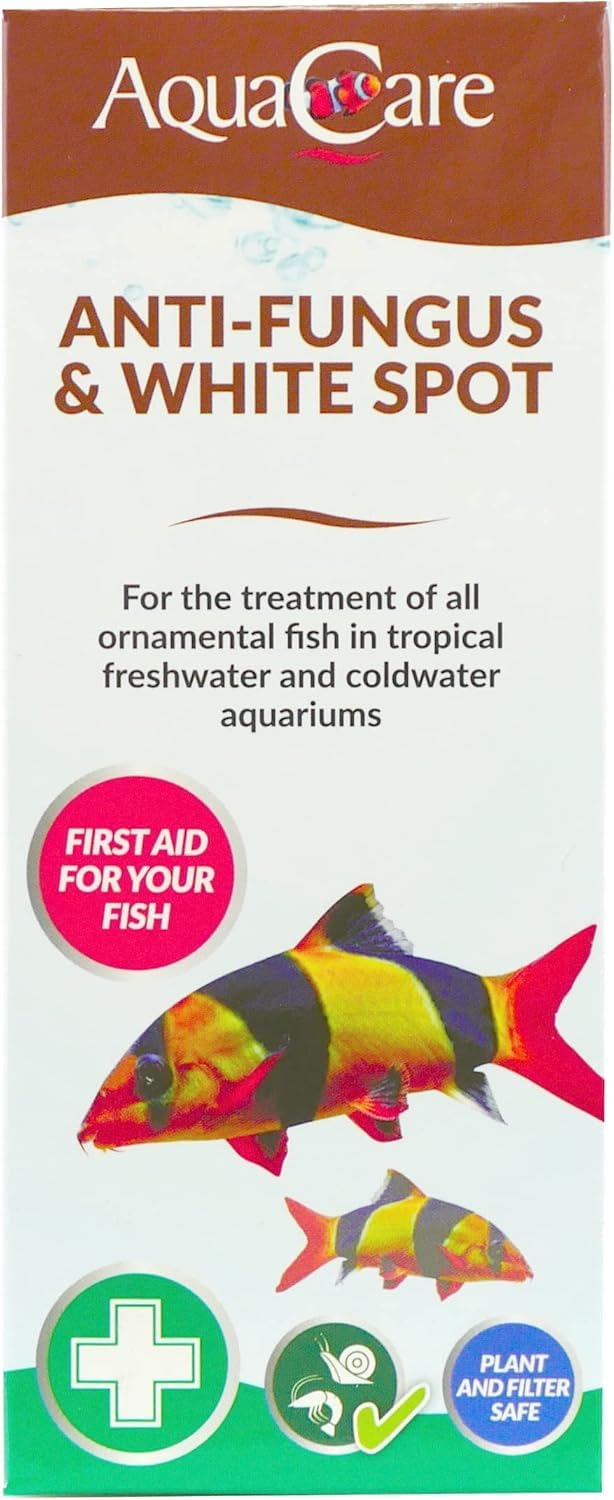 AquaCare Anti-Fungus & White Spot 100ml Fish Aquarium Treatment