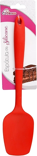 ESPATULA DE SILICONE 27 X 5,9 X 2CM VERMELHO - CM48, MARCA: EM CASA TEM