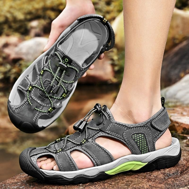 Outdoor Walking Treking Casual Shoes for Men Hiking Beach Wading Shoes Men's Sandal Toe(39)3
