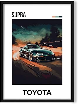 KARTPOST3R Spor Araba Tablo Poster No0007  er eveli