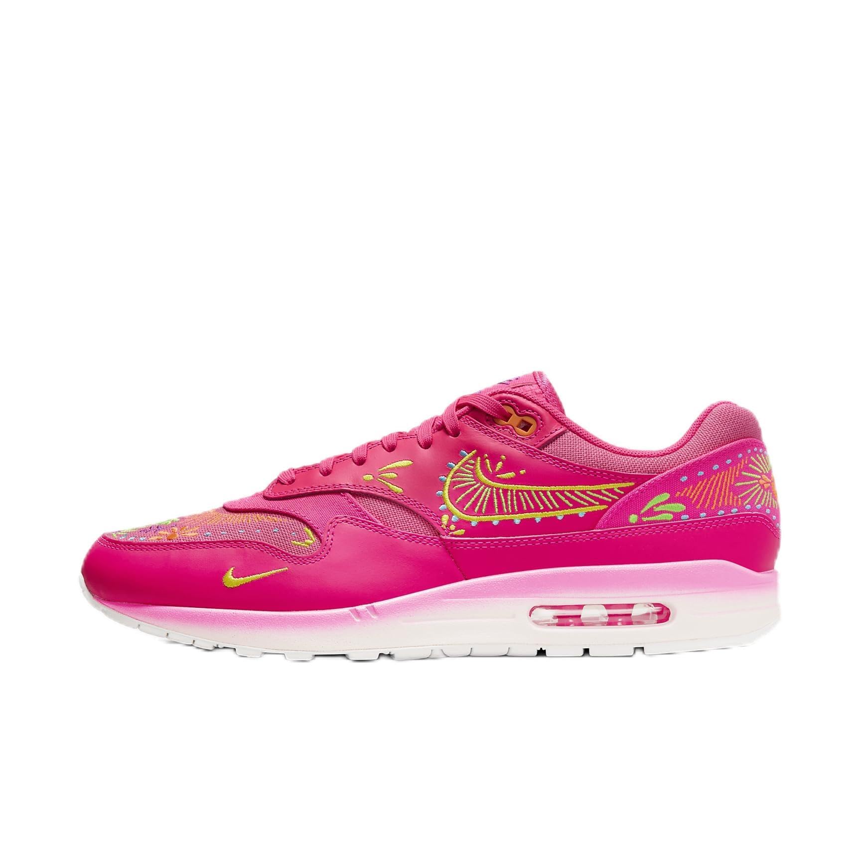 Nike Max Air 1 PRM in Hyper Pink Sail Opti Yellow Green Strike