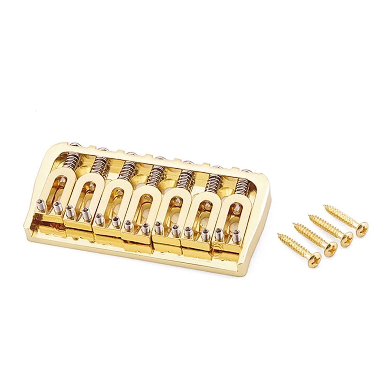 Ponte Fisso A 7 Corde Per Chitarra Elettrica/sostituzione Corde Attraverso Il Corpo Parti di chitarra Ponte