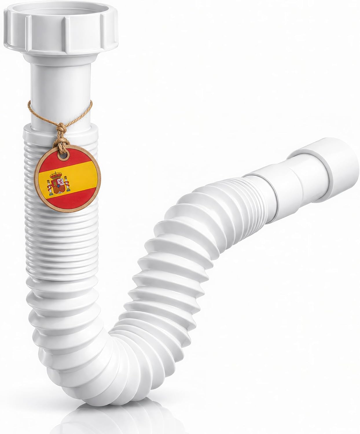Sifón flexible universal 1 1/4" y 1 1/2" antiolor FLUVIA