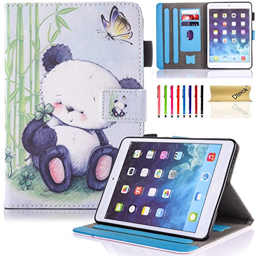 Ipad 9.7 Inch 2018/2017 Case, Ipad Air Case, Ipad Air2 Case, Dteck Pu Leather Folio Smart Cover With Auto Wake/Sleep Feature Stand Case For Ipad 9.7 Inch 2017 2018/Ipad Air 2/Ipad Air,Lovely Panda #TOP3