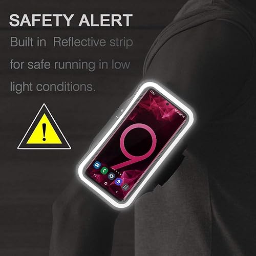 Miniatura 7 de Brazalete para Galaxy S10 S9 S8, JEMACHE Gym Running Ejercicios Entrenamientos Teléfono Banda para Samsung Galaxy S10S9S8S7 Edge (Rosa)