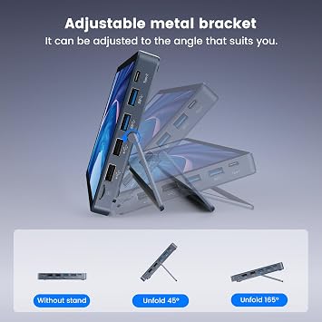 Mini PC N150 (up to 3.6GHz) Micro Desktop Computer 12GB DDR5 RAM M.2 SSD Mini PC with 8 Inch Touch Screen Win11Pro 4K Dual Display WiFi 6 BT 5.2 12 Ports (N150-12GB+256GB)