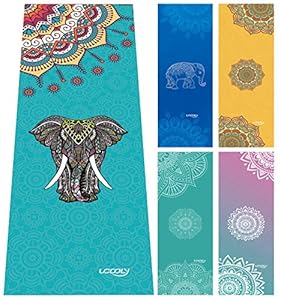 Ucooly Yoga Handtuch mit Elefantenmuster