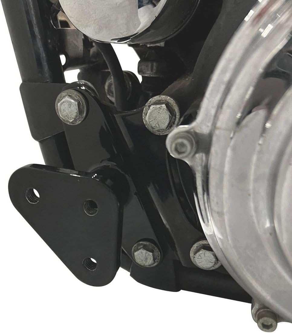 Twisted Choppers Sportster To Softail Forward Control Adapters For Harley-Davidson Sportster, 1957-1981 XL Sportster, Black
