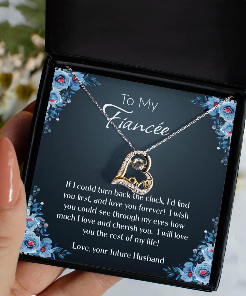 To My Fiancée Fiance Necklace for Her, Engagement Gift Ideas For Future Wife to be, Sentimental For Bride From Groom, Soulmate Birthday Ideas for Women Getting Married Keepsake, Valentine's Day Fiancé - Image 2