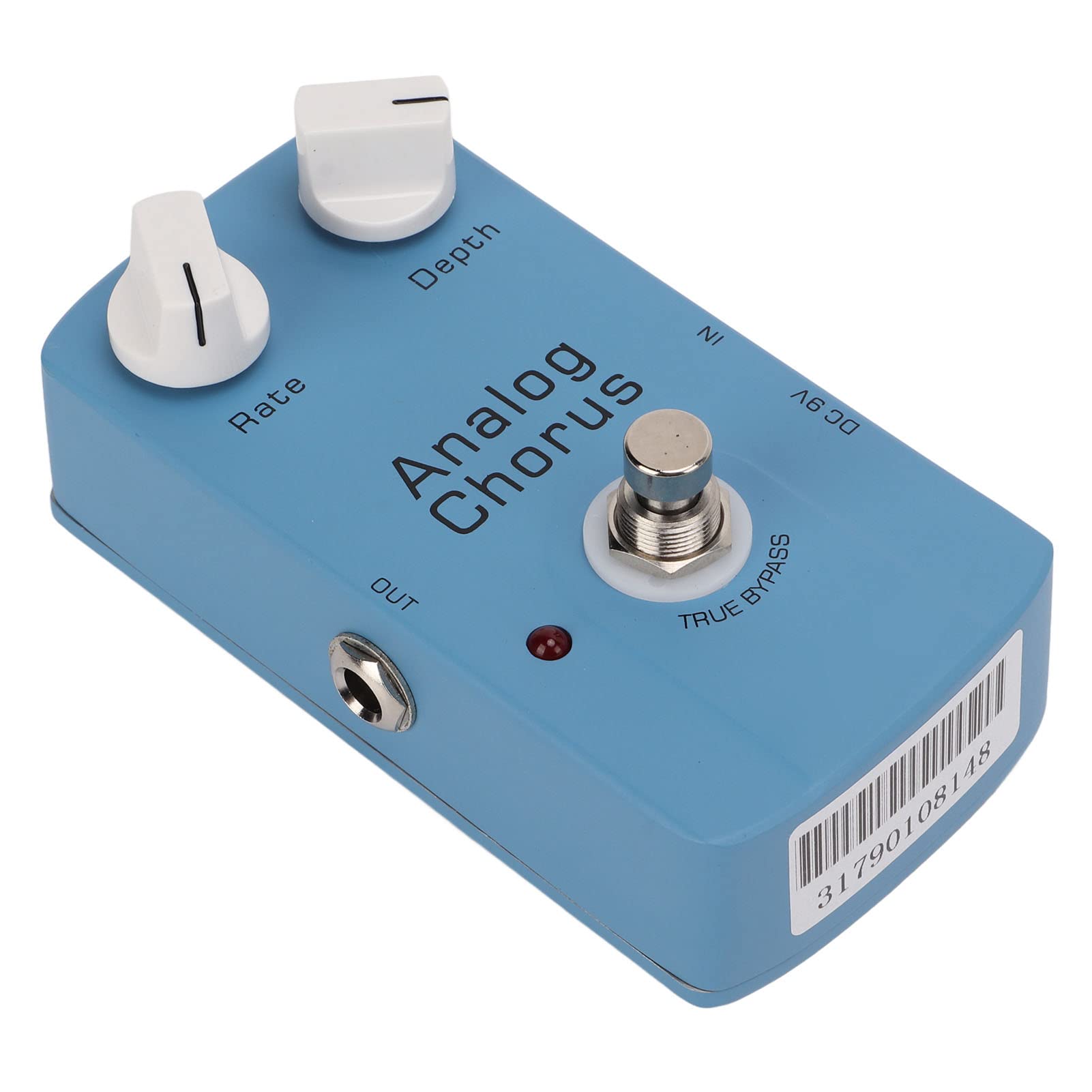POENVFPO Analogowy pedał Efektów Gitarowych Chorus z True Bypass, metalową konstrukcją, regulacją Prędkości i Głębokości dla Gitary Elektrycznej, technologią BBD