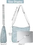 Sac à bandoulière tendance Boho avec large bracelet en guitare réglable, sac à main vintage pour gros corps pour femmes