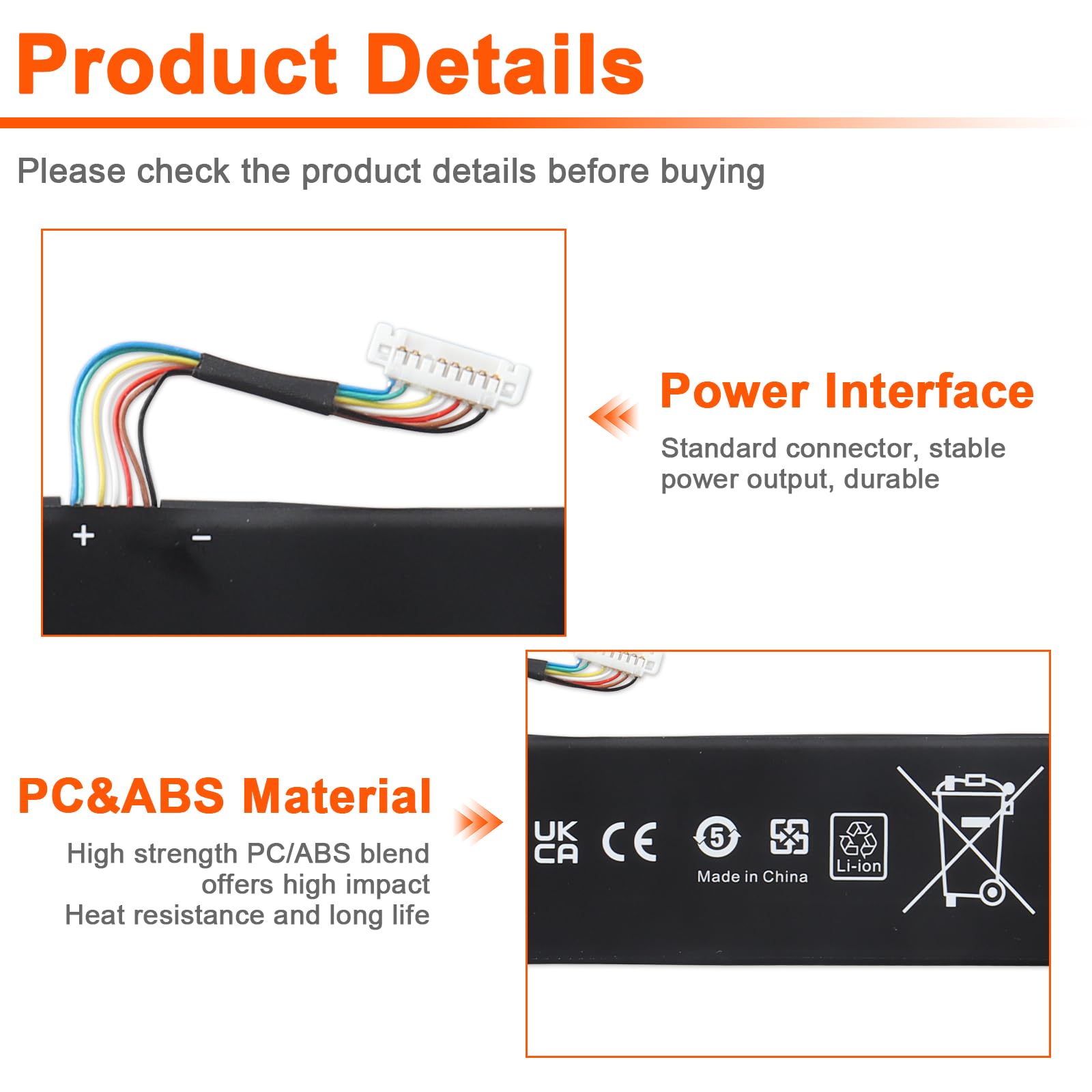 JIMACRO C41N2208 akumulator kompatybilny z Asus ROG Ally (2023) RC71L 67WH 4315 mAh 15,48 V
