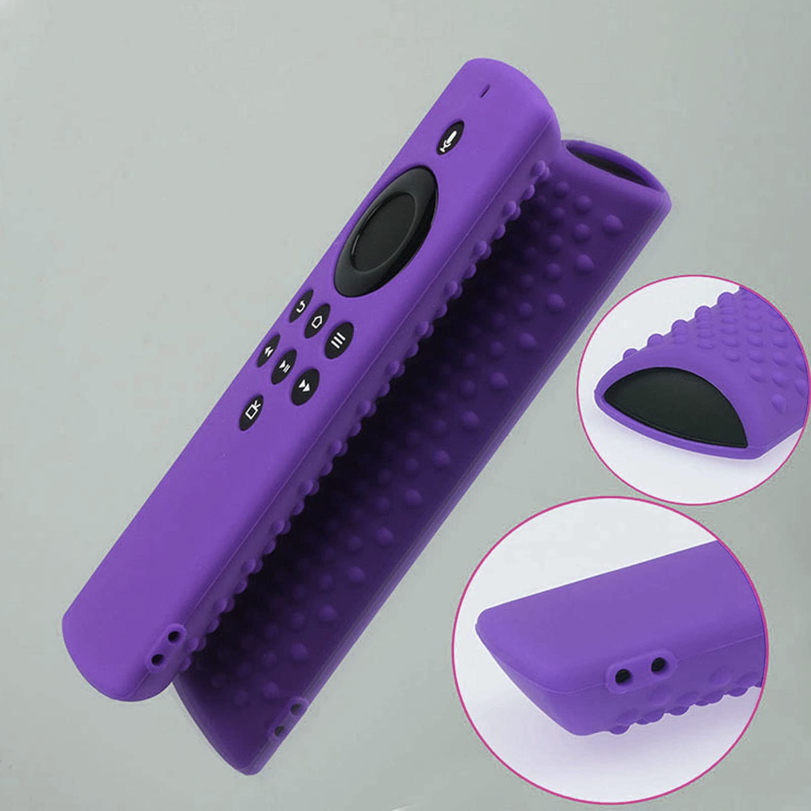 Coperture Protettive per Telecomando in Silicone Custodia per Telecomando Lavabile Protezione Remota Antiurto per TV Stick Lite (Insieme viola)