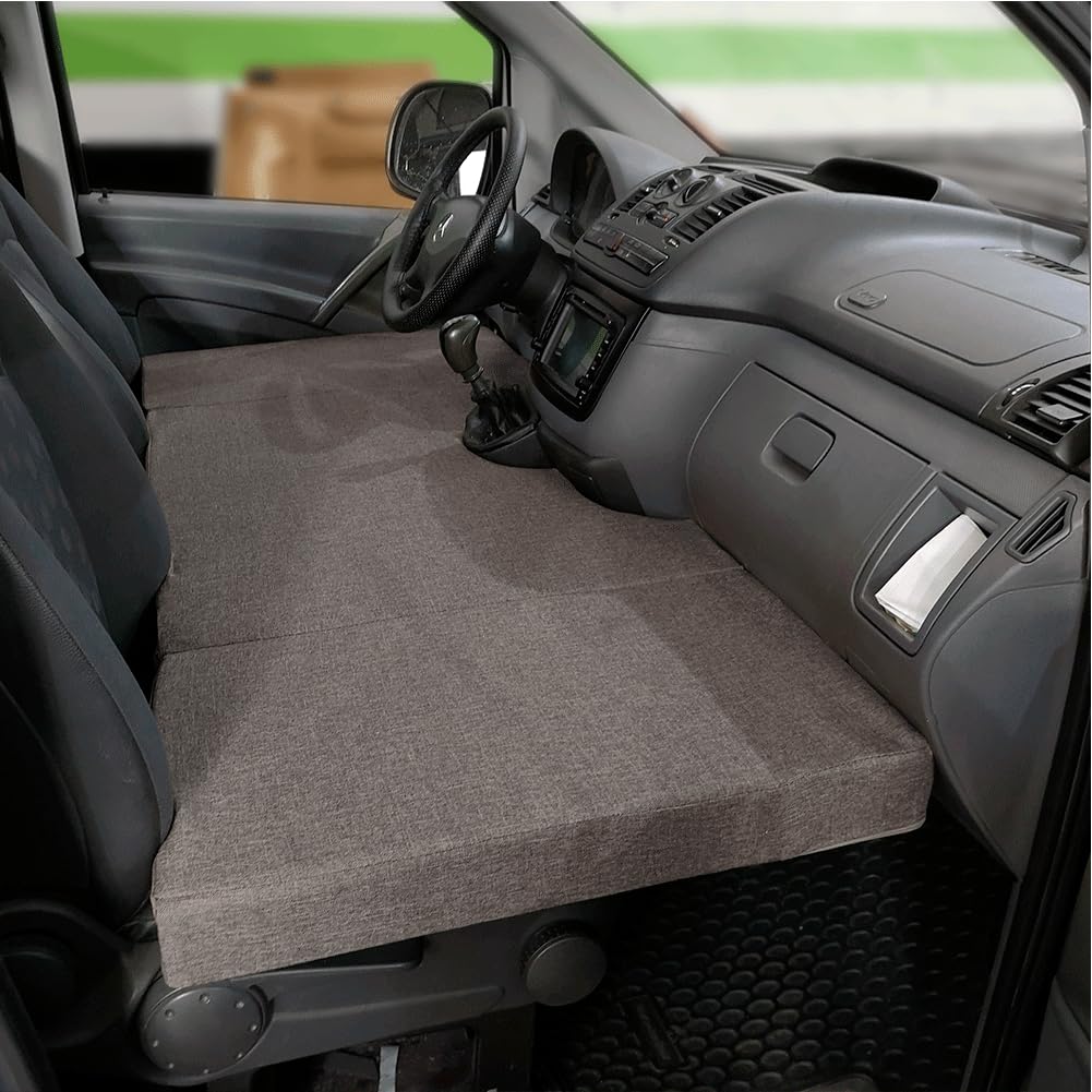 K´Foam Colchón Plegable Cama Delantera Camper para Mercedes Vito Color Gris (2003-2014)