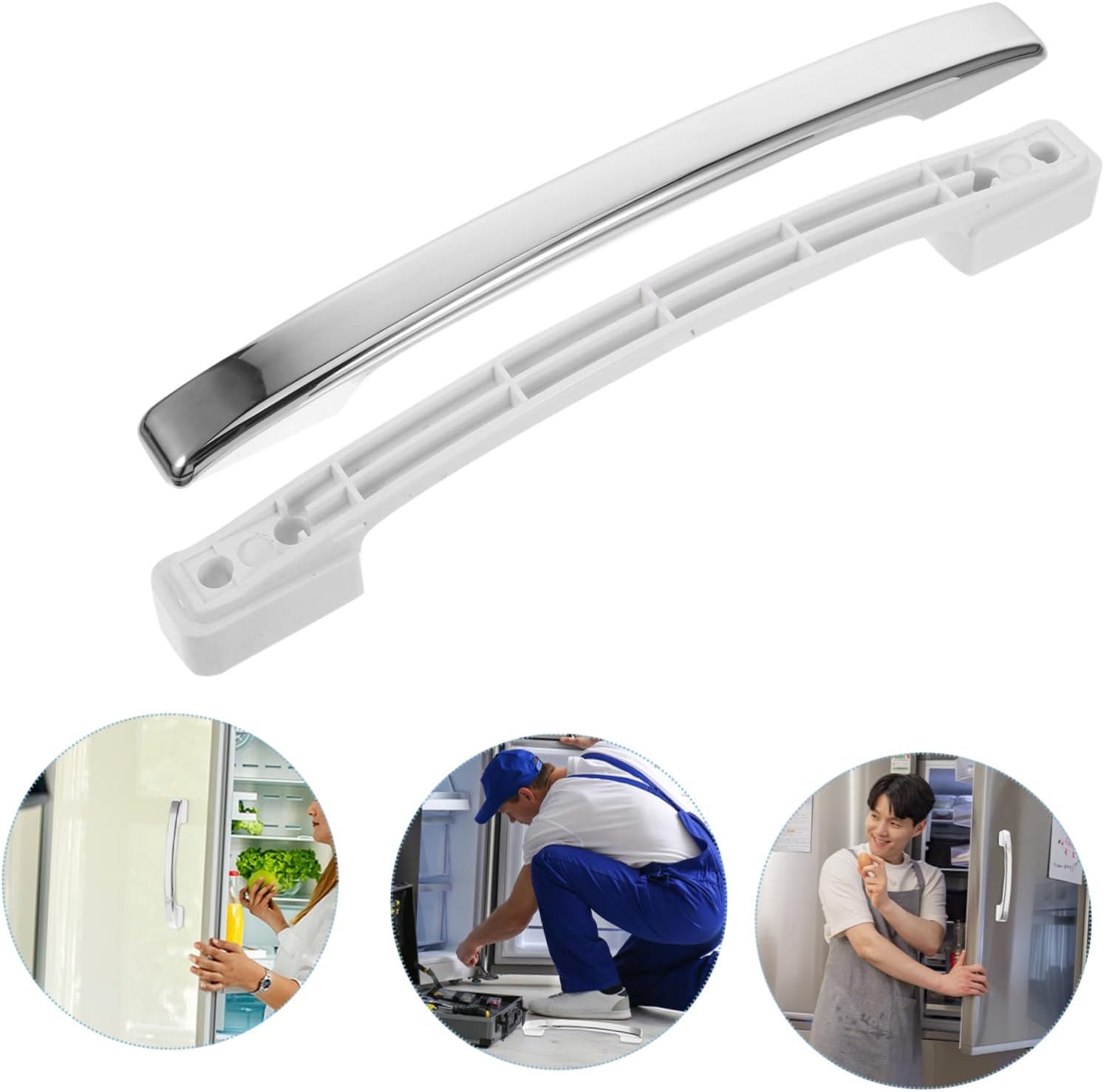 Universal Replacement Fridge Door Handle for Refrigerator Freezer Silver