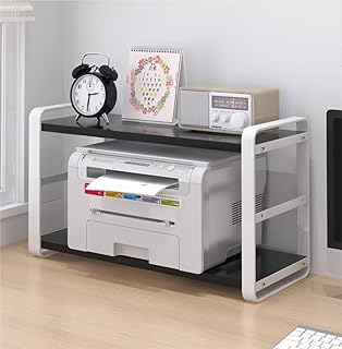 Suporte para Impressora Mesa de Impressora Suporte De Impressora De Mesa De Madeira Prateleira De Impressora De Armação De Aço Para Impressora Scanner Fax Home Office Gabinete de Impressora (Color :