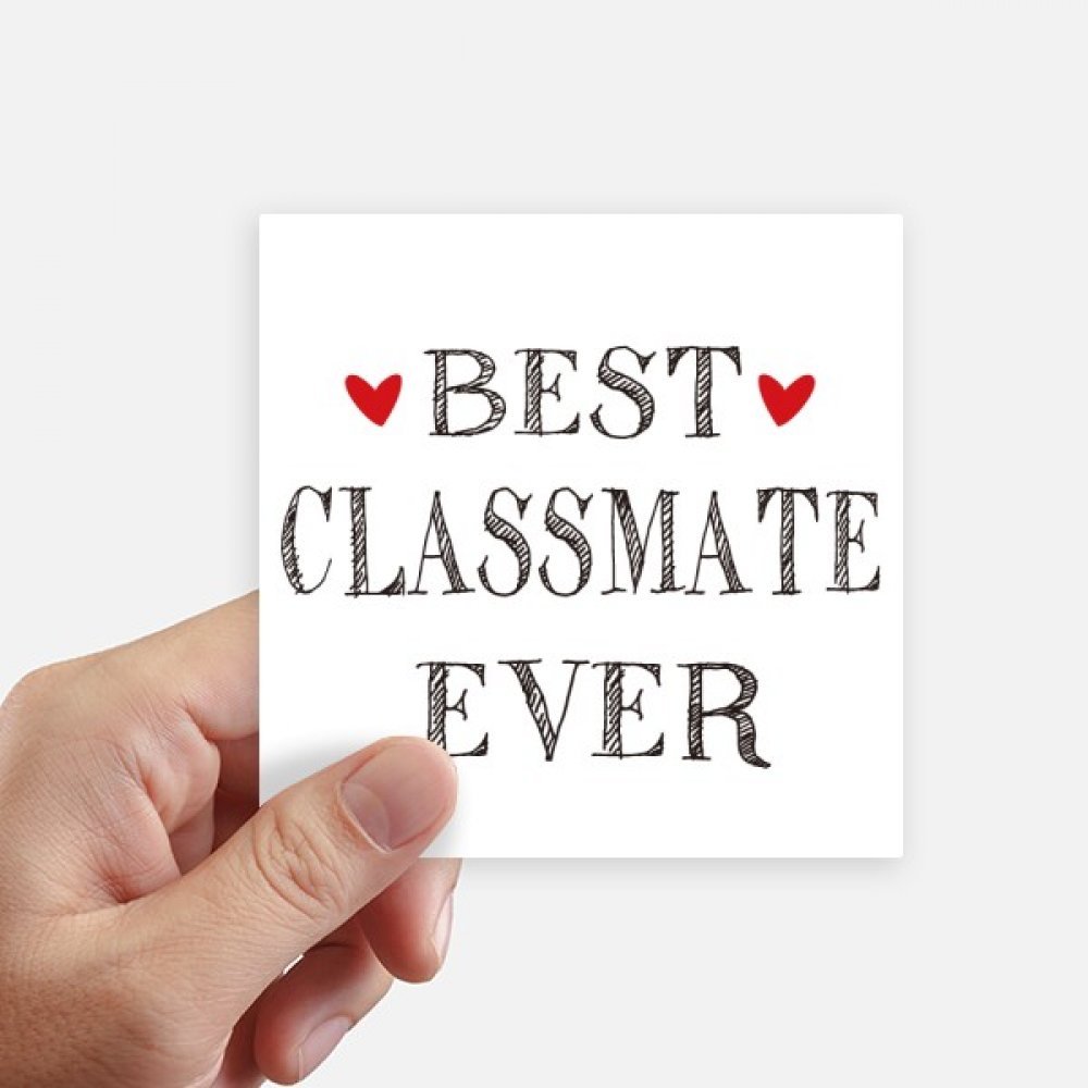 Autocollant citation amitié 10cm sticker mural multicolore lot de 8 autocollants