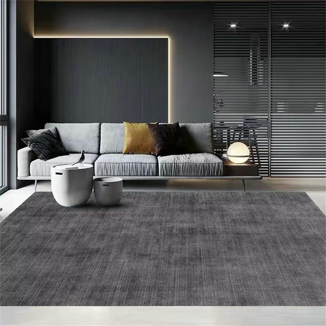 Tapis de couloir long gris 90x180 cm lavable et moderne
