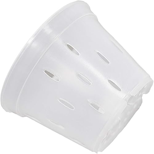 Miniatura 4 de Macetas de orquídeas con agujeros, maceta de plástico transparente para orquídeas para interiores y exteriores, 4.5 pulgadas, paquete de 4