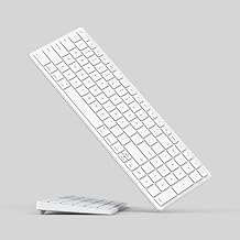 Compact Mac Keyboard with Numeric Keypad, Bluetooth Wireless Keyboard for iMac/MacBook/Mac mini,Apple-Style Layout for MacOS, Quiet Comfortable Typing, USB-C Rechargeable, Ergonomic Kickstand