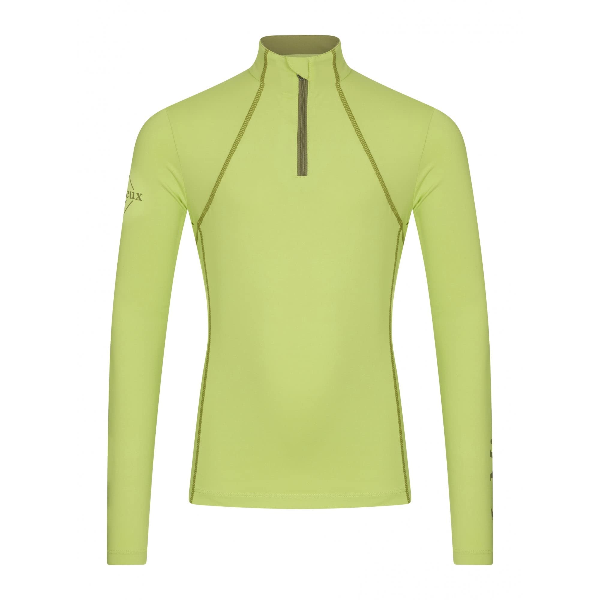 LeMieux Maglietta a maniche lunghe elasticizzata antimicrobica a maniche lunghe con strato base per bambini con tessuto traspirante
