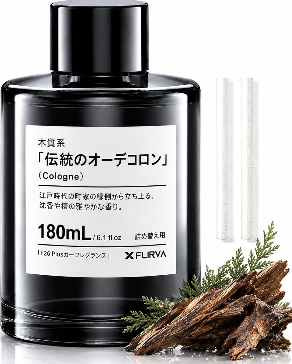 Amazon.co.jp: Flirva 詰め替え 180mLで16ヶ月持続 車 芳香剤 F26 Plus
