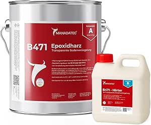 Resina Epoxi 2K Transparente para Revestimiento y Sellado de Suelos