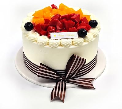 NICE PURCHASE 6 inch Fake Birthday Cake Fake Food Bakery Shop Cake Display Model Party Decoration Faux Replica Cake