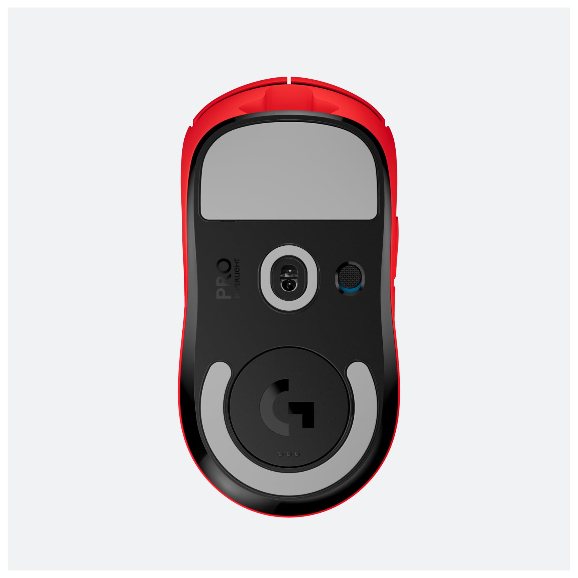 Logitech G PRO SUPERLIGHT Wireless Gaming Mouse, Lekka 63 g, HERO 25K Sensor, 25600 DPI, 5 programowalnych przycisków, Długa Żywotność Baterii, Wbudowana Pamięć, dla esportu, PC/Mac - Czerwony