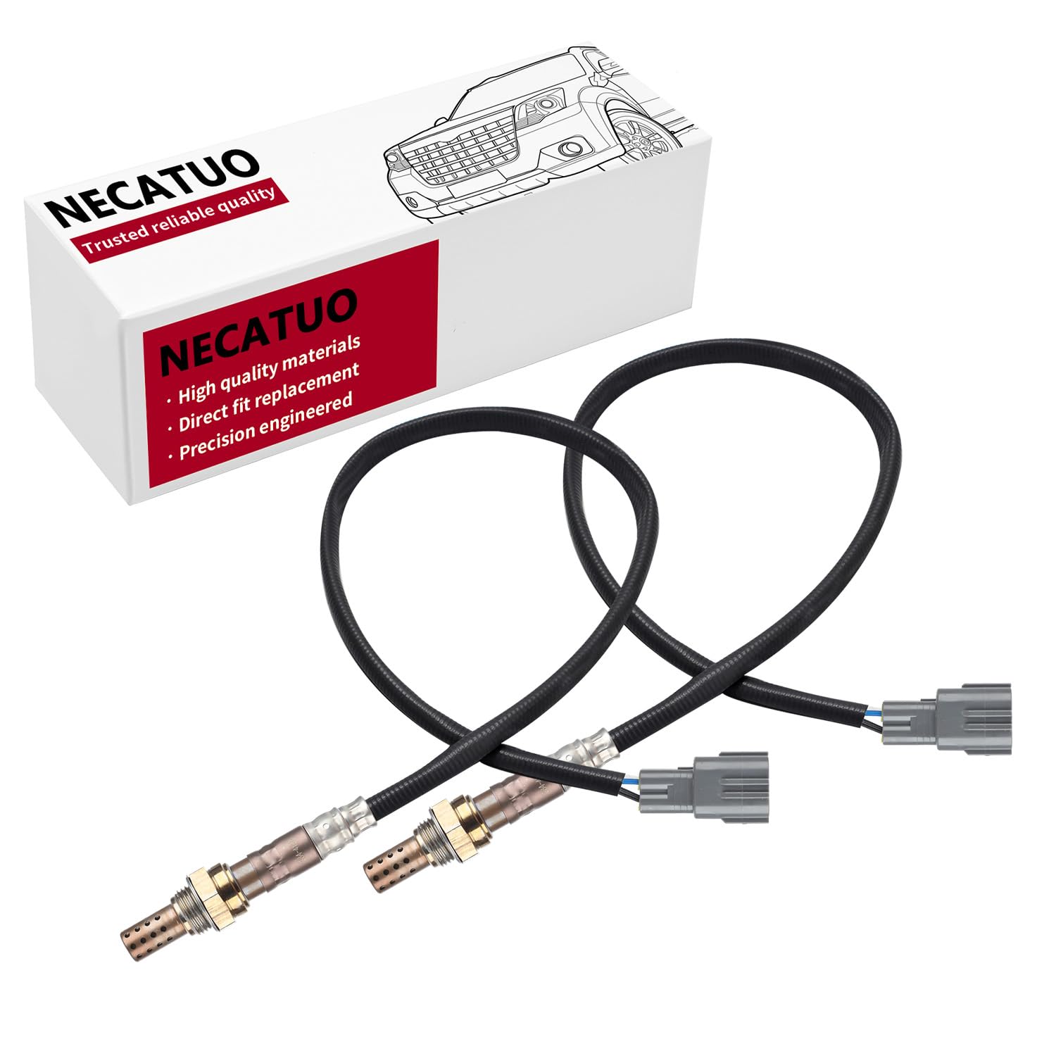 NECATUO 234-4162 Upstream Downstream (Set of 2) O2 Oxygen Sensor Heated Air Fuel Ratio Compatible with 1994-2004 Toyota 4Runner, Pickup, Sequoia, T100